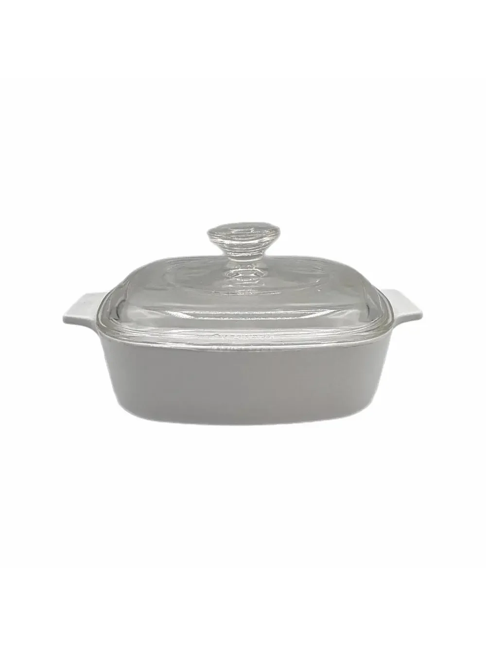 Vintage CorningWare A-1-B 1 Liter White Casserole Dish with Glass Lid A7C